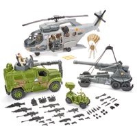 Kid Connection Military Giant Copter Play Set, 57 Pieces