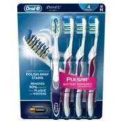 Oral-B Pulsar 3D White Toothbrush, 4 pk., Medium