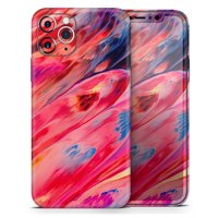 Blurred Abstract Flow V4 - DesignSkinz Protective Vinyl Decal Wrap Skin Cover compatible with the Apple iPhone SE (2020) (Full-Body, Screen Trim & Back Glass Skin)