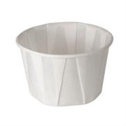 Solo Souffle Cup White Paper Disposable 2 oz., 4 Sleeves of 250