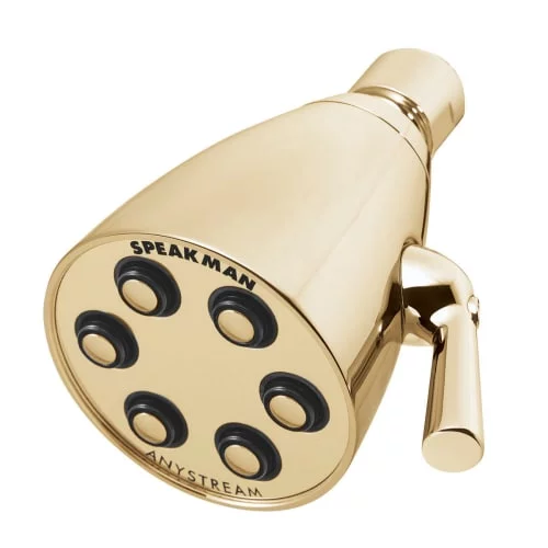 Speakman Icon 2.5 GPM Multi-Function Signature Brass Shower Head, Polished Brass