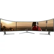 Deco Gear 3-Pack 35" Curved Ultrawide E-LED Gaming Monitor, 21:9 Aspect Ratio, Immersive 3440x1440 Resolution, 100Hz Refresh Rate, 3000:1 Contrast Ratio (DGVIEW201)