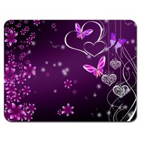 POPCreation Pink Purple Butterfly Mouse pads Gaming Mouse Pad 9.84x7.87 inches