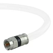 Mediabridge Coaxial Cable (15 Feet) with F-Male Connectors - Ultra Series - Tri-Shielded UL CL2 In-Wall Rated RG6 Digital Audio / Video - Includes Removable EZ Grip Caps (Part# CJ15-6WF-N1 )