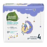 Seventh Generation Free & Clear Overnight Baby Diapers (Choose Your Size)