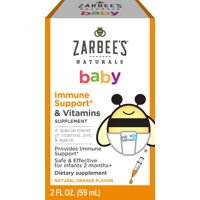 Zarbee's Naturals Baby Immune Support & Vitamins, Natural Orange, 2 fl oz