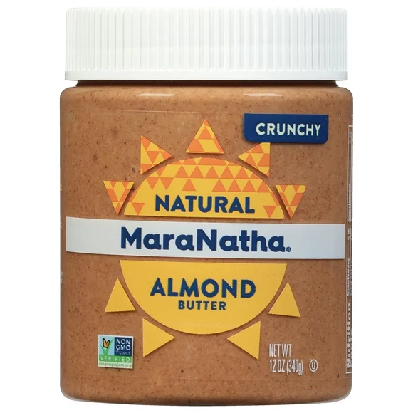 MaraNatha Natural Crunchy Roasted Almond Butter Spread, 12 oz