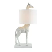 Creative Co-Op White Resin Giraffe Lamp