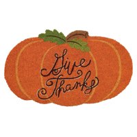 DII Give Thanks Pumpkin Doormat