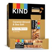 KIND Bars Caramel Almond & Sea Salt, Gluten Free, 1.4 Oz, 12 Count
