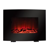 Mainstays 22'' Freestanding or Wall Mounted Fireplace, Black, WFP-22C