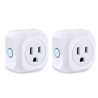 Smart Plug 2 Pack Wifi Enabled Mini Outlets Smart Socket, Compatible with Alexa & Google Assistant, No Hub Required, Timing Outlet Remote Control your Devices from Anywhere