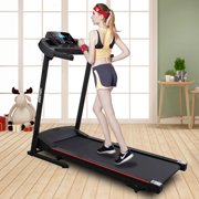 SKONYON Electric Folding Treadmill 2.0 HP for Home Use,Multi-Functional LED Display Electric Folding Treadmill for Home Use  Easy Assembly  Running Machine with Speaker and Cup Holder