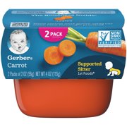 (Pack of 8) Gerber 1st Foods Baby Food Carrot 2-2 oz Tubs