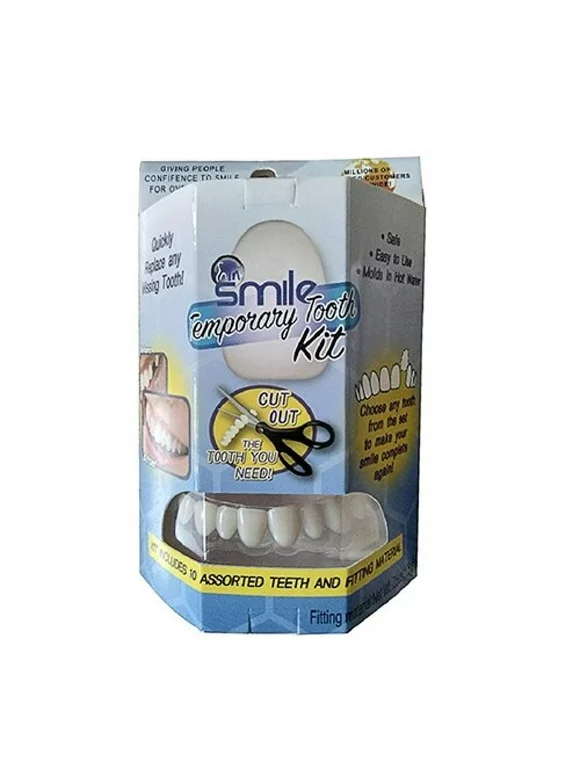 EleaEleanor Smile Temporary Dental Stickers Tooth Kit Replace Missing Tooth in Minutes Does not Stain