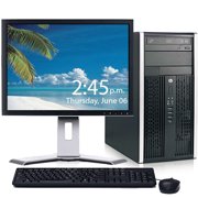 Refurbished HP Pro 6300 Desktop Computer Bundle Windows 10 Intel Core i3 Processor 8GB 250GB DVD Wifi Bluetooth with a 19" LCD Monitor
