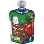 (Pack of 12) Gerber 2nd Foods Organic Apple Blueberry Spinach Baby Food, 3.5 oz Pouches