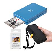 Lifeprint 2x3 Portable Photo and Video Printer (Blue) Travel Kit