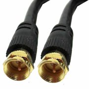 SF Cable RG6 UL F-type Coaxial Cable Gold Plated, 3 feet