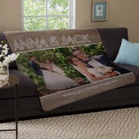 Personalized Message Of Love Photo Plush Blanket