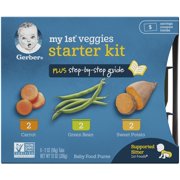 (Pack of 12) Gerber 1st Foods My 1st Veggies Baby Food Starter Kit, 2 Oz Tubs
