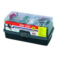 Eagle Claw Go Fish Extreme Tackle Box Kit with Assorted Tackle