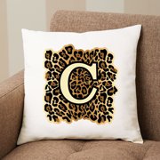 Personalized Leopard Print Pillow
