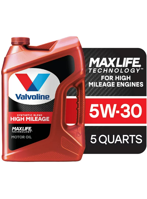Valvoline High Mileage MaxLife 5W-30 Synthetic Blend Motor Oil 5 QT
