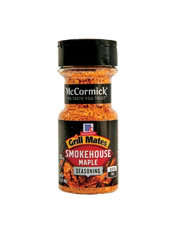 McCormick Grill Mates Gluten Free Smokehouse Maple Seasoning, 3.5 oz Bottle