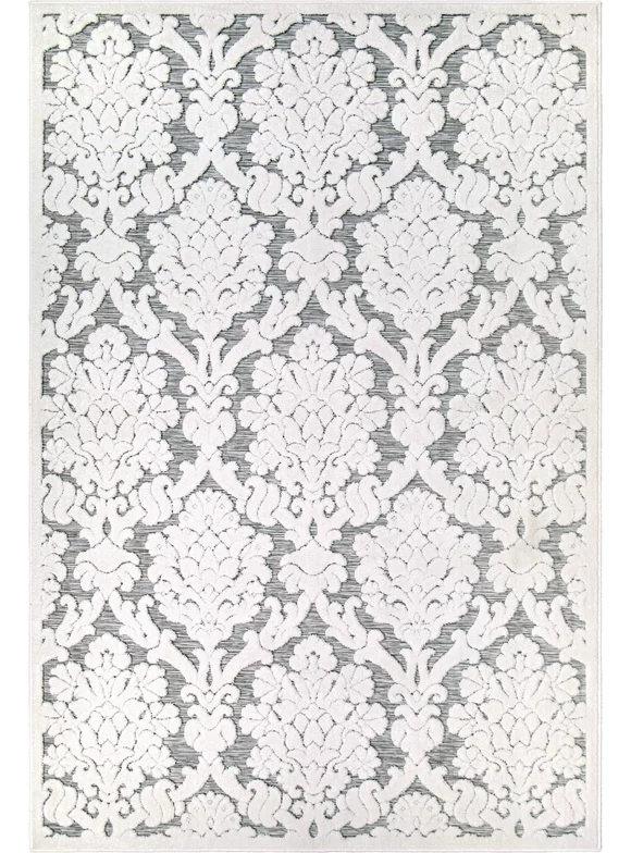 My Texas House Charlotte, Transitional, Damask, Woven Area Rug, 5'2" x 7'6"