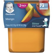 (Pack of 16) Gerber 2nd Foods Mango Baby Food, 4 oz Tubs