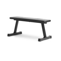 Weider Traditional Flat Bench with a Sewn Vinyl Seat for Dumbbell and Bodyweight Strength Training