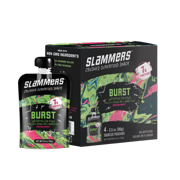 Slammers Organic SuperFood Snack, Burst Watermelon Kiwi, 3.5oz, 4 Pack