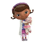 onE (1) Doc McStuffins XL Happy Birthday PARTY balloons Decorations Supplies