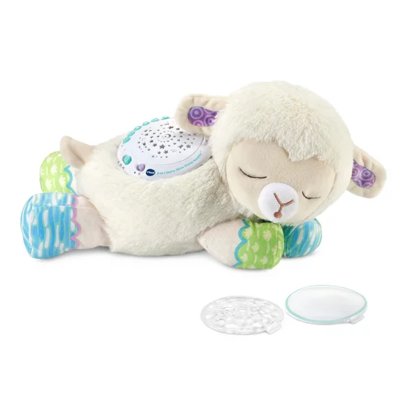 VTech 3-in-1- Starry Skies Sheep Soother Cry-Activated Projector, DX Daily Store Exclusive