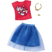 Barbie Clothing Super Mario Top & Tulle Skirt Outfit for Barbie Doll