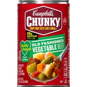 Campbells Chunky Healthy Request Old Fashioned Vegetable Beef Soup, 18.8 oz. Can