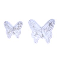 2Pcs Butterfly Fondant Cake Embossing Mold Embossing Die Embossing Die Cutting Mold Seal Mold Fondant Tool