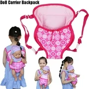 Baby Doll Carrier Backpack Doll Accessories Front/Back Carrier Doll Sleeping Bag With Straps- Fits 15 To 18 Inch Dolls