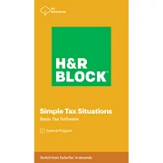 HRB Digital LLC H&R Block Tax Software Basic 2020 (PC Download)