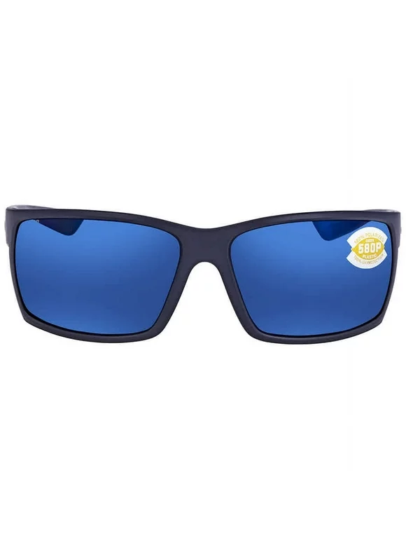 Costa Del Mar REEFTON Blue Mirror Polarized Polycarbonate Men's Sunglasses RFT 75 OBMP 64