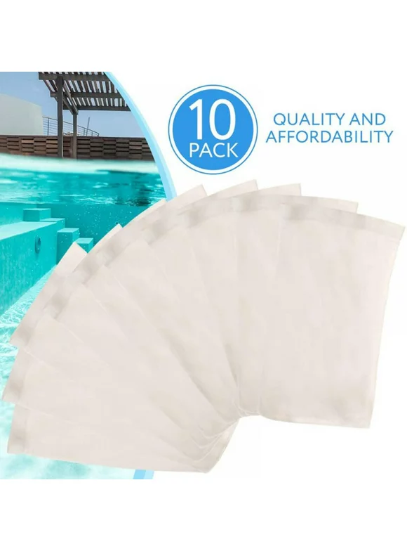 Lorddream 10-Pack of Pool Skimmer Socks - Excellent Savers for Pool Filters, Baskets, and Skimmers - The Ideal Sock/Net/Saver to Protect Your Inground or Above Ground Pool