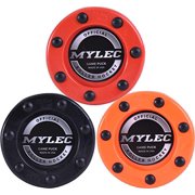 Mylec Roller Puck Variety 3 Pack Roller Hockey Pucks, Red/Orange/Black