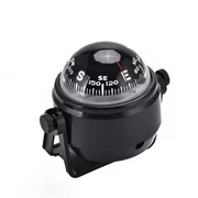 YLSHRF Electronic Compass,Boat Compsss,Black Adjustable Military Marine Ball Night Vision Compass for Boat Vehicle
