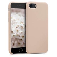 kwmobile TPU Silicone Case Compatible with Apple iPhone 7/8 / SE (2020) - Slim Protective Phone Cover with Soft Finish - Mother of Pearl