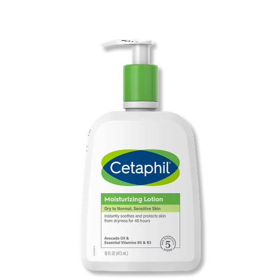 Body Moisturizer by CETAPHIL, Hydrating Moisturizing Lotion for All Skin Types, Suitable for Sensitive Skin, 16 oz, Fragrance Free, Hypoallergenic, Non-Comedogenic