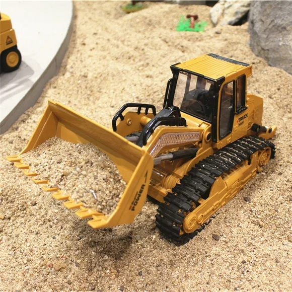 RONSHIN 1:16 RC Truck Bulldozer Dumper Caterpillar Tractor Model Engineering Car Excavator Push Soil Music Lighting Effects Kids Toys