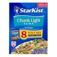 StarKist® Chunk Light Tuna in Water - 2.6 oz Pouch (8-Pack)