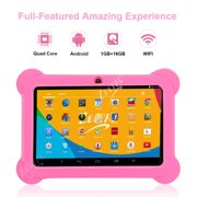 7inch KIDS Zeepad  Tablet Quad Core Android 4.4 KitKat Capacitive Touch Screen  Dual Camera WIFI Bluetooth Tablet- Pink