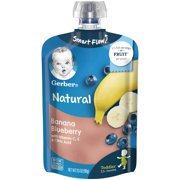 (Pack of 12) Gerber Banana Blueberry Toddler Food, 3.5 oz Pouches